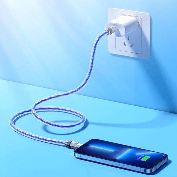 Кабель HOCO U113 Solid PD silicone charging data cable iP Blue (6931474790026) 33077 фото