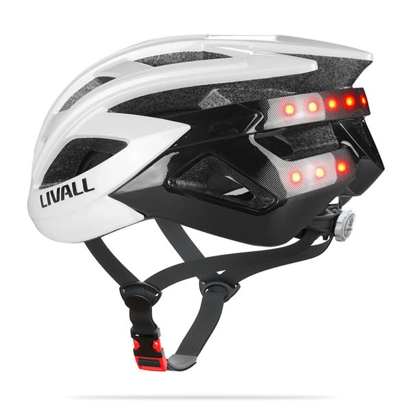 Защитный шлем Livall BH60SE NEO (L) White (55-61см), акустика, микрофон, сигналы поворотов и стопов, приложение, пульт BR80, Bluetooth (ZHLIV-T60SEN-4013) 51266 фото