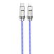 Кабель HOCO U113 Solid PD silicone charging data cable iP Blue (6931474790026) 33077 фото 1