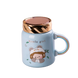 Кухоль керамічний Creative Show Ceramics Cup Cute Girl 420ml кухоль для чаю з кришкою Блакитний 2028279347 фото 1