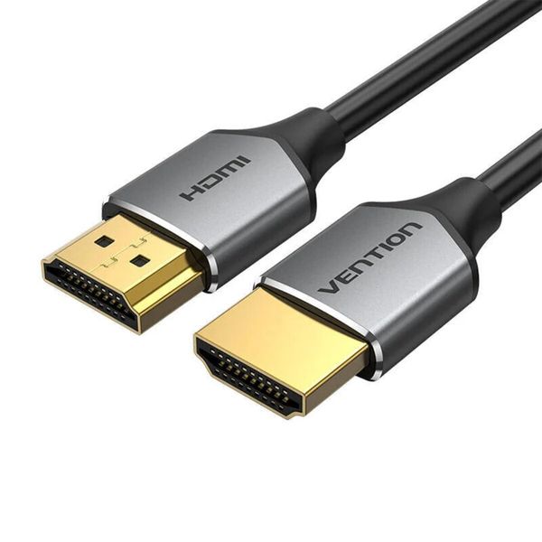 Кабель Vention Ultra Thin HDMI Male to Male HD v2.0 Cable 1.5M Gray Aluminum Alloy Type (ALEHG) (ALEHG) 49775 фото