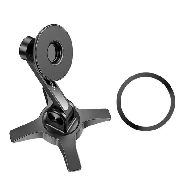 Тримач для мобільного HOCO HD2 Joy ring magnetic desktop stand Black (6931474797018) 44067 фото