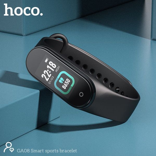 Фитнес-браслет HOCO GA08 Smart sports bracelet(russian version) Black (6931474734891) 49531 фото