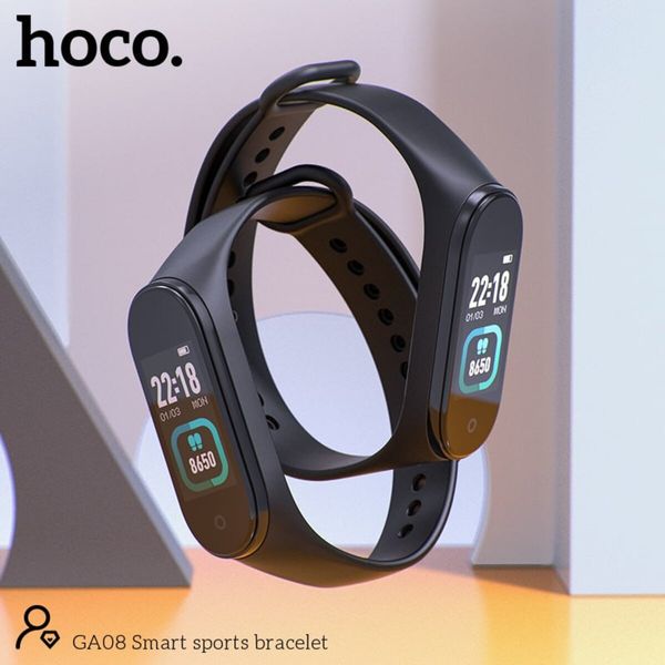 Фитнес-браслет HOCO GA08 Smart sports bracelet(russian version) Black (6931474734891) 49531 фото