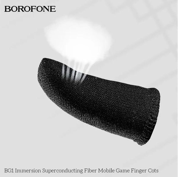 Напальчник игровой BOROFONE BG1 Superconducting fiber mobile game finger cots(carbon fiber) (BG1B) 44381 фото