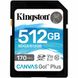 SDXC (UHS-1 U3) Kingston Canvas Go Plus 512Gb Class 10 V30 (R170MB/s, W90MB/s) (SDG3/512GB) 11165 фото 1