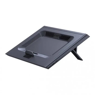 Підставка Baseus ThermoCool Heat-Dissipating Laptop Stand (Turbo Fan Version) Gray (LUWK000013) 42278 фото