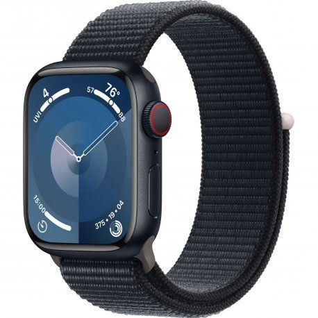 Apple Watch Series 9 41mm (GPS+LTE) Midnight Aluminum Case with Midnight Sport Loop (MRHU3) 00000045314-001 фото