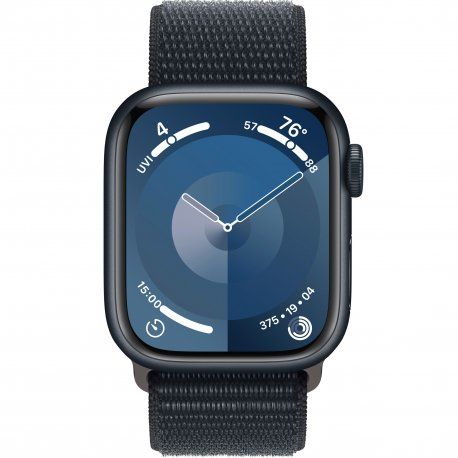 Apple Watch Series 9 41mm (GPS+LTE) Midnight Aluminum Case with Midnight Sport Loop (MRHU3) 00000045314-001 фото