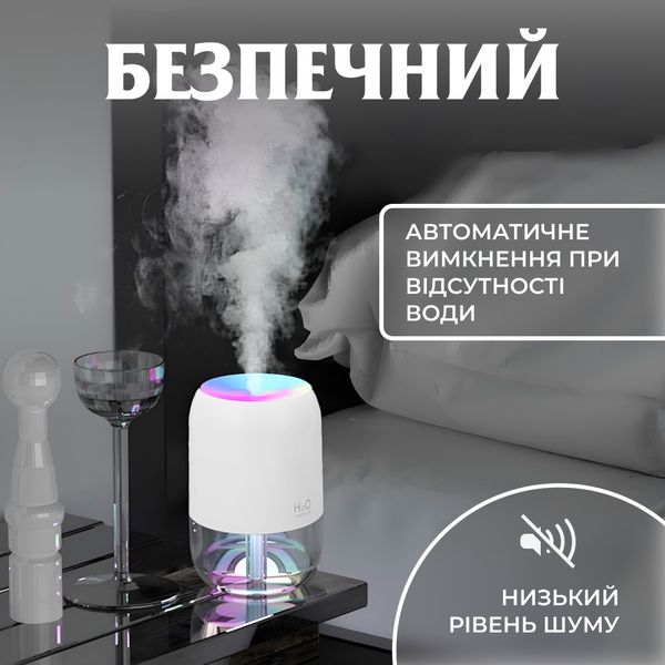 Зволожувач повітря H2O Colorfull Humidifier USB 200ml зволожувачі повітря 2073258246 фото