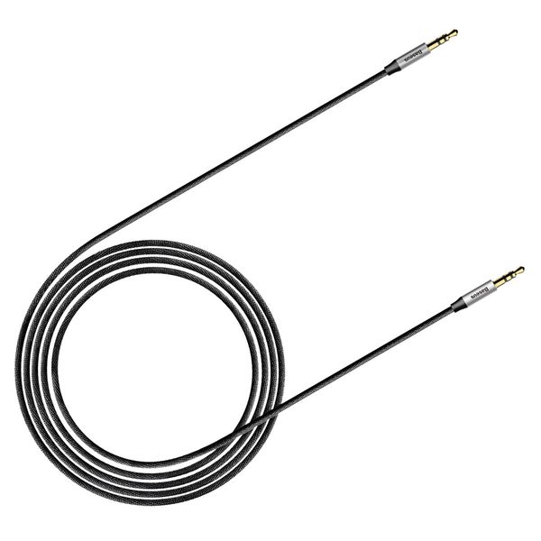 Аудiо-кабель Baseus Yiven Audio Cable M30 1.5M Silver+Black (CAM30-CS1) 7629 фото