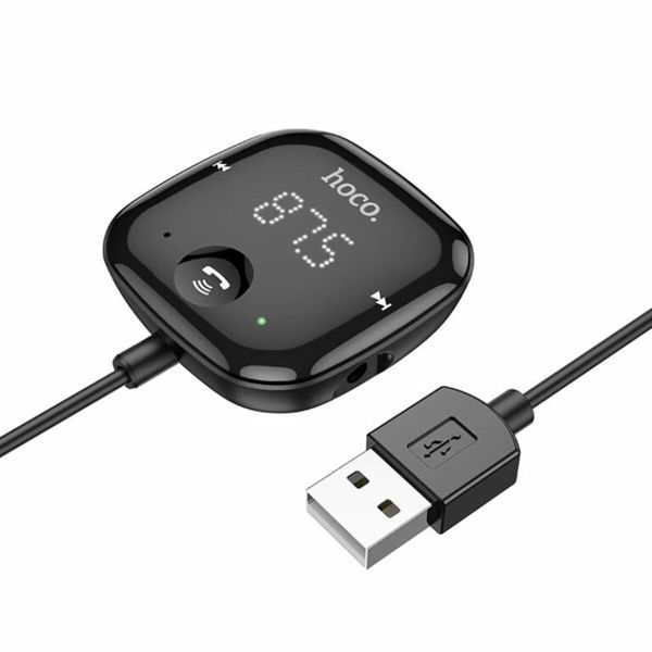 Bluetooth ресивер HOCO E65 Unity car BT FM transmitter Black (6931474748324 ) 23617 фото