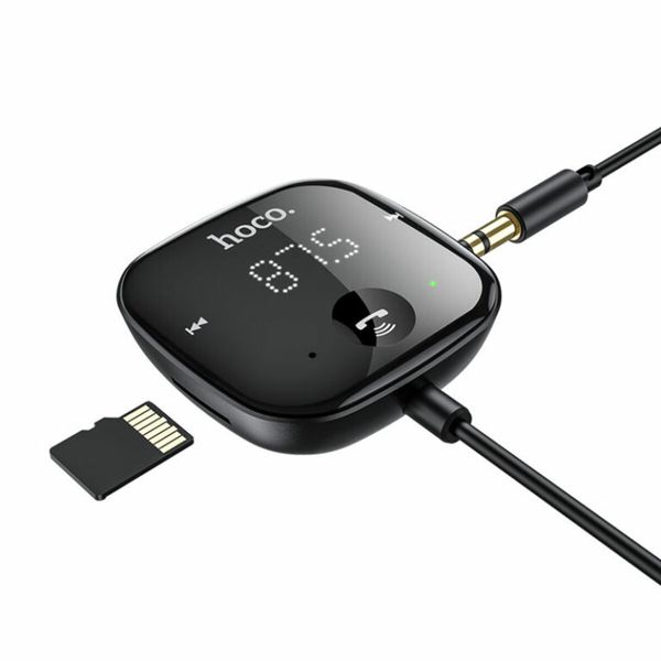 Bluetooth ресивер HOCO E65 Unity car BT FM transmitter Black (6931474748324 ) 23617 фото