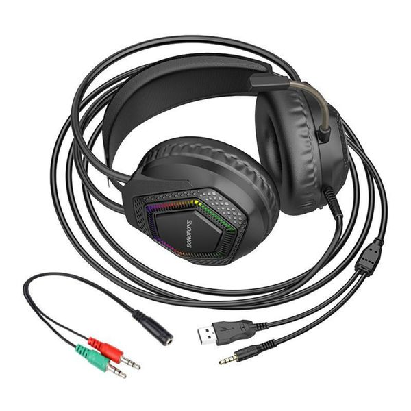 Наушники BOROFONE BO105 Thunder gaming headphones Black (BO105B) 41720 фото