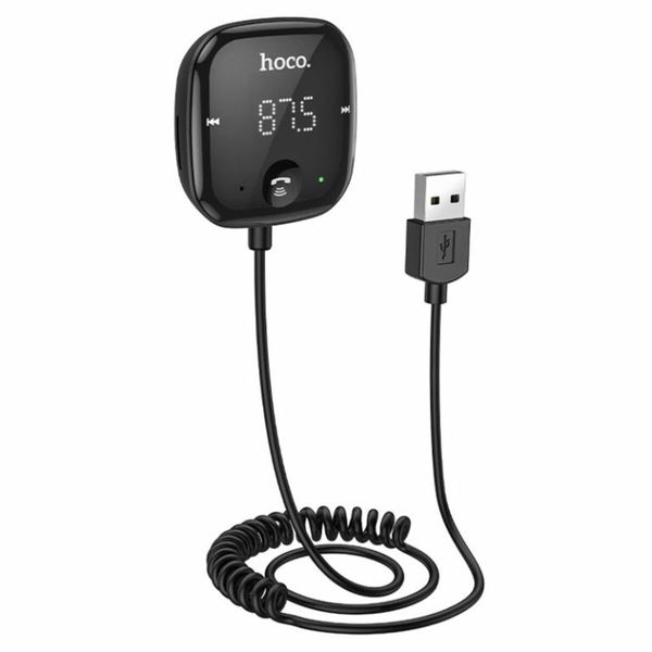 Bluetooth ресивер HOCO E65 Unity car BT FM transmitter Black (6931474748324 ) 23617 фото