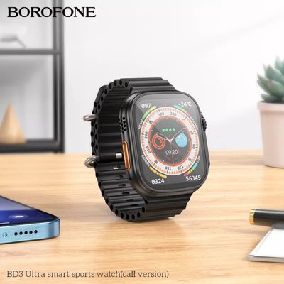 Смартгодинник Borofone BD3 Ultra smart sports watch(call version) Black (BD3B) 24717 фото
