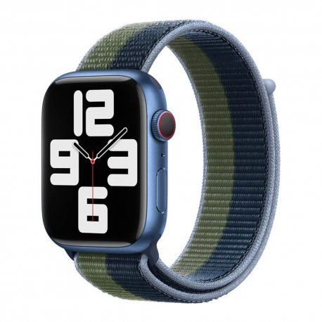 Ремінець Sport Loop Band для Apple Watch 41mm Abyss Blue/Moss Green Sport Loop (ML2Q3) 00000043262 фото