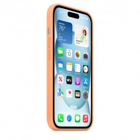 Чохол Apple iPhone 15 Silicone Case with MagSafe Orange Sorbet (MT0W3) 00000043476 фото