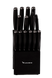 Набір кухонних ножів на дерев'яній підставці 14 предметів Чорний 2030155002 фото 1