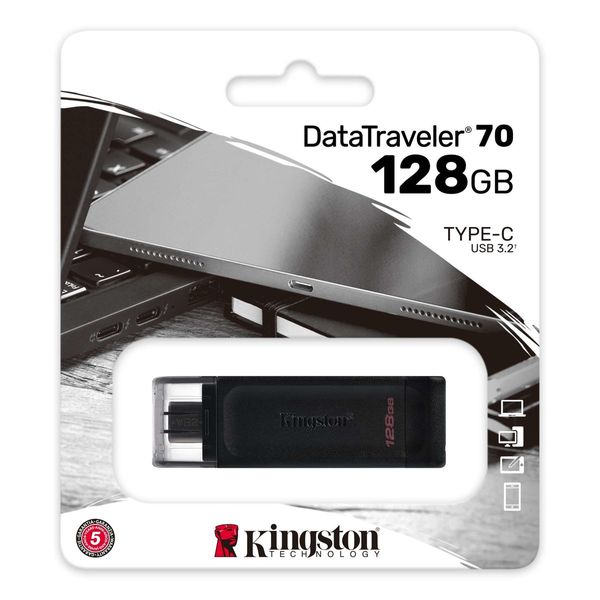 Flash Kingston USB 3.2 DT 70 128GB Type-C (DT70/128GB) 11174 фото