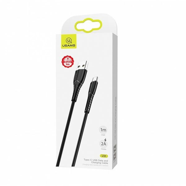 Кабель Usams US-SJ366 U35 Type-C Charging Cable 1M Black (SJ366USB01) 15140 фото