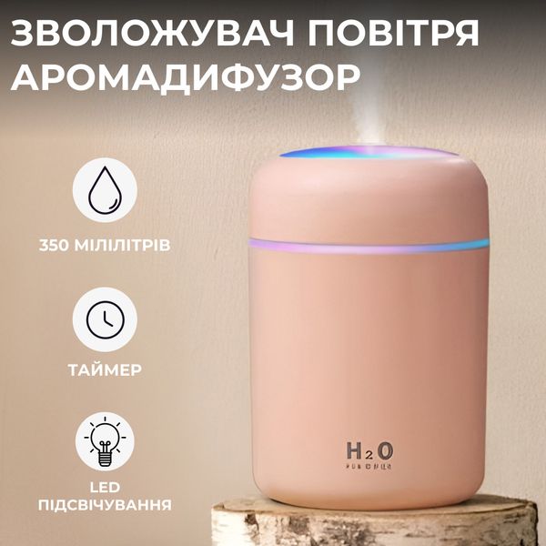 Зволожувач повітря H2O Humidifier USB 300ml очищувач зволожувач повітря 2072708274 фото