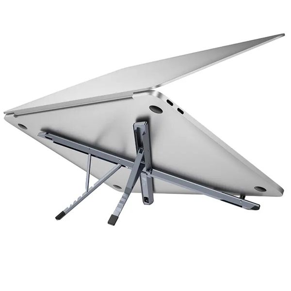 Подставка для ноутбука HOCO HD9 Action metal folding notebook holder Metal gray (6942007626378) 53877 фото