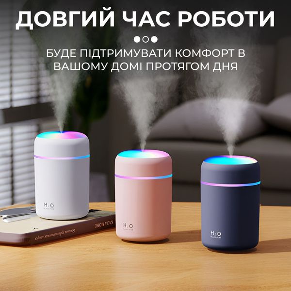 Зволожувач повітря H2O Humidifier USB 300ml очищувач зволожувач повітря 2072708274 фото