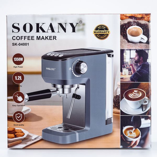 Кавоварка ріжкова Sokany Cofee Maker 1.2л еспресо машина кавоварка для дому 2144225837 фото