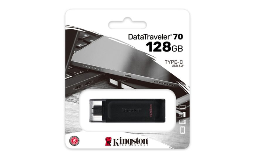 Flash Kingston USB 3.2 DT 70 128GB Type-C (DT70/128GB) 11174 фото