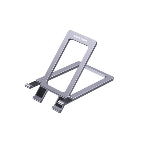 Тримач для телефону Vention Portable Cell Phone Stand Holder for Desk Aluminum Alloy Type Gray (KCZH0) (KCZH0) 48078 фото