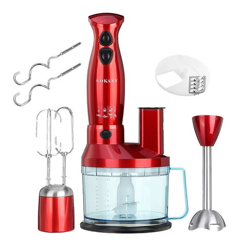 Кухонна машина Sokany SM-5011-7 7-in1 Kitchen Master 700W Red комбайн кухонний 1889849802 фото