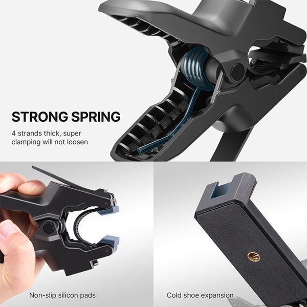 Тримач для телефону U-select Clamp Phone Mount with Adjustable Gooseneck (UV-2997 MP-4) (UV-2997) 45716 фото