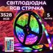 Світлодіодна стрічка з пультом 5 м водостійка LED світлодіодна 1961173620 фото 2