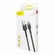 Кабель Baseus Cafule Cable USB For Type-C 3A 1m Gray+Black (CATKLF-BG1) 7709 фото 6