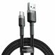 Кабель Baseus Cafule Cable USB For Type-C 3A 1m Gray+Black (CATKLF-BG1) 7709 фото 1