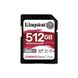 SDXC (UHS-II U3) Kingston Canvas React Plus 512Gb Class 10 V60 (R280MB/s, W150MB/s) (SDR2V6/512GB) 50078 фото 1