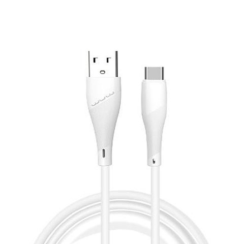 Кабель WUW-X196 USB Type-C 2,4А white (6972573335589) 52540 фото