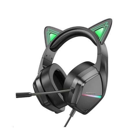 Наушники BOROFONE BO106 Cute cat ear luminous gaming headphones Elf Cat (6941991105364) 49655 фото