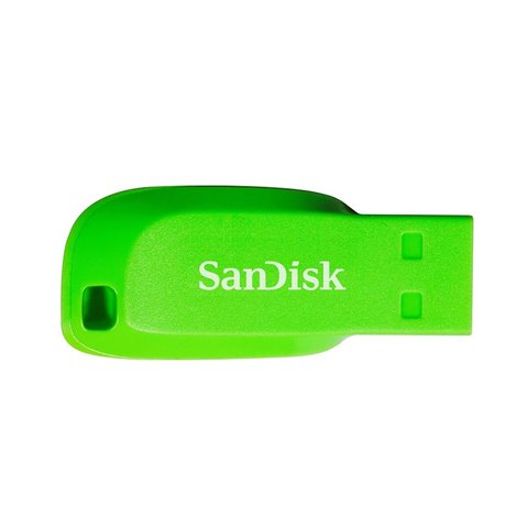 Flash SanDisk USB 2.0 Cruzer Blade 32Gb Green (SDCZ50C-032G-B35GE) 45524 фото