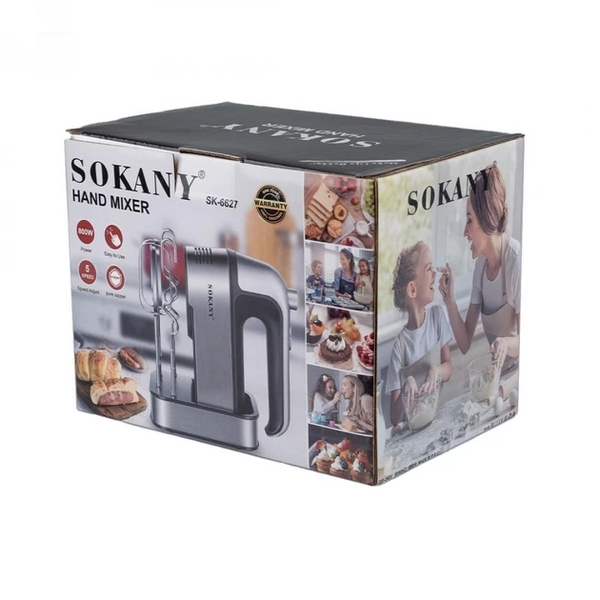 Міксер ручний Sokany SK-6627 Hand Mixer 800W занурювальний міксер 1889882512 фото