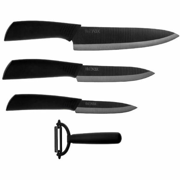 Набір ножів з 4 предметів Xiaomi HuoHou Nano Ceramic Knifes Set 4 pcs (HU0010) 50357 фото