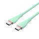 Кабель Vention USB 2.0 C Male to C Male 5A Cable 1M Light Green Silicone Type (TAWGF) (TAWGF) 48042 фото 2