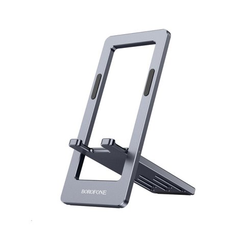 Тримач для мобільного BOROFONE BH112 Kerry metal folding desktop stand Metal Gray (6941991109980) 49631 фото