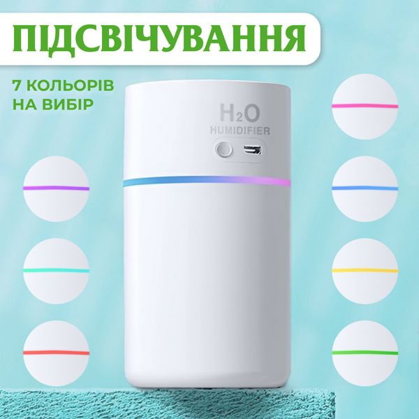 Зволожувач повітря Happy Life H2O Humidifier 450ml зволожувачі повітря 2073769305 фото