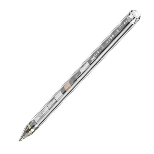 Стилус HOCO GM110 Transparent Explore Series Active Pad dedicated capacitive pen transparent black (6942007616744 ) 48730 фото