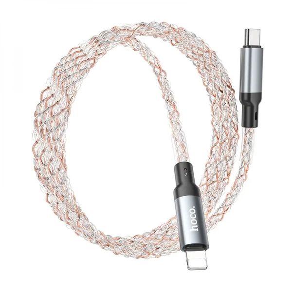 Кабель HOCO U112 Shine PD charging data cable for iP Gray (6931474788795) 41545 фото