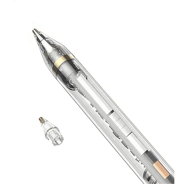 Стилус HOCO GM110 Transparent Explore Series Active Pad dedicated capacitive pen transparent black (6942007616744 ) 48730 фото