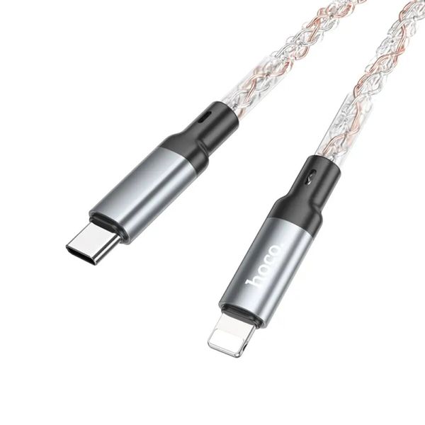 Кабель HOCO U112 Shine PD charging data cable for iP Gray (6931474788795) 41545 фото