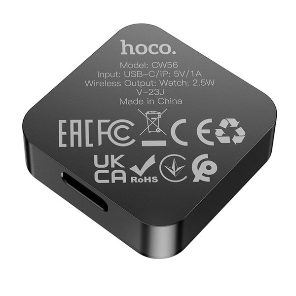 Беспроводное зарядное устройство для HOCO CW56 SAM smart watch wireless charger Black (6942007615709 ) 49058 фото